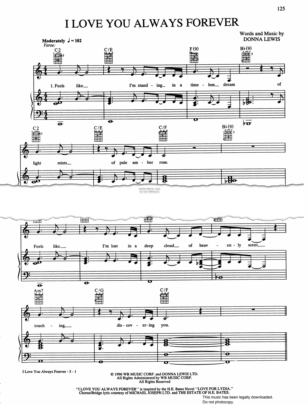 gallery: I Love You Always Forever, Donna Lewis, Gesang, Gitarre, Klavier