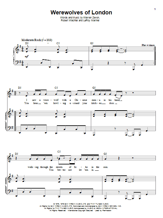 Produktbild zu: Werewolves Of London