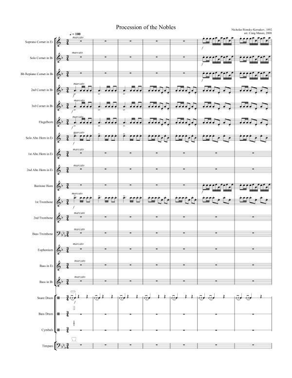 Produktbild zu: Procession of the NoblesNikolai Rimski-Korsakow