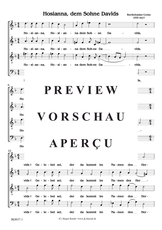 Produktgalerie: Seite 2 von 3 Hosianna, dem Sohne Davids, , Gemischter Chor