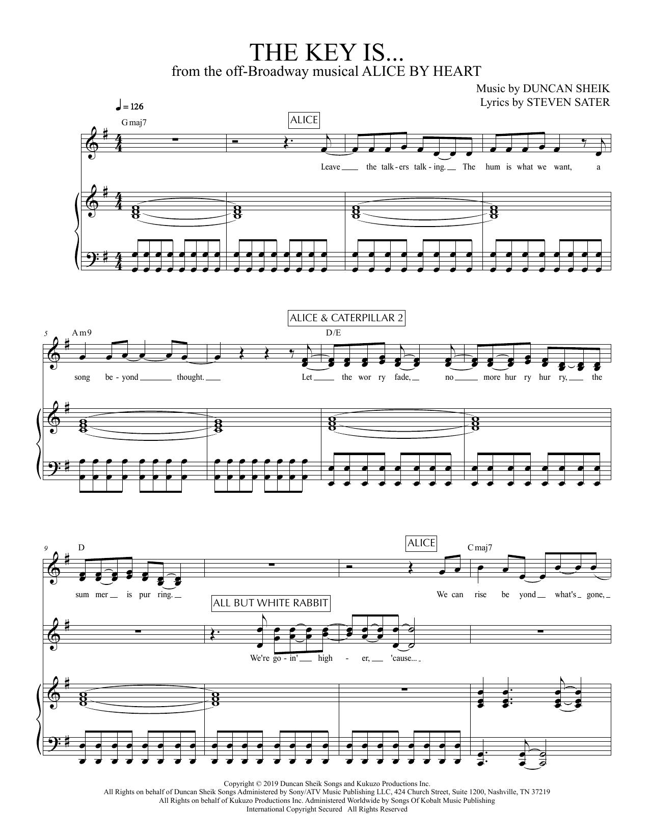 Produktbild zu: The Key Is (from Alice By Heart)