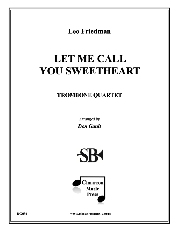 cover: Let Me Call You Sweetheart, , Posaunen Quartett