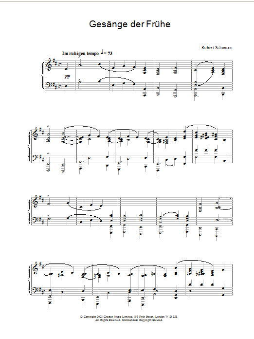 Product gallery: Page 1 of 1 GesÄnge der FrÜhe, Robert Schumann