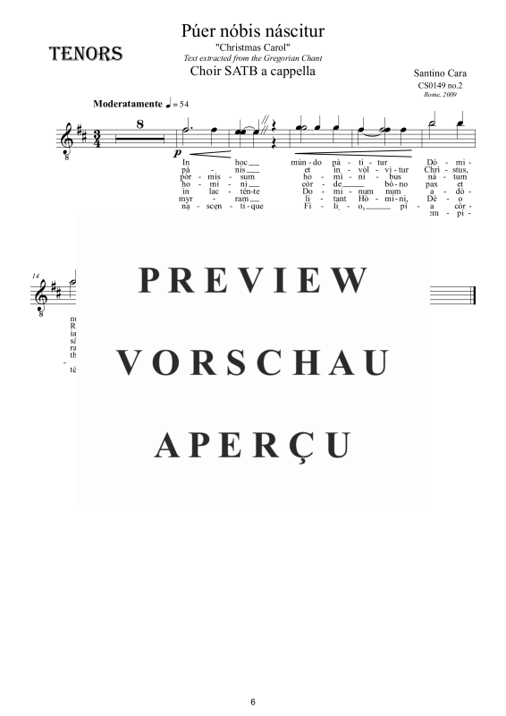 Produktgalerie: Seite 7 von 8 Púer nóbis náscitur, , Gemischter Chor