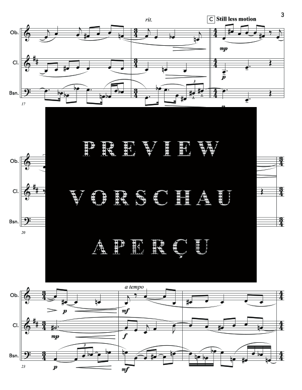 Product gallery: Page 9 of 11 I come from where the Lotus Flower blooms, , (woodwind trio oboe, clarinet and bassoon)