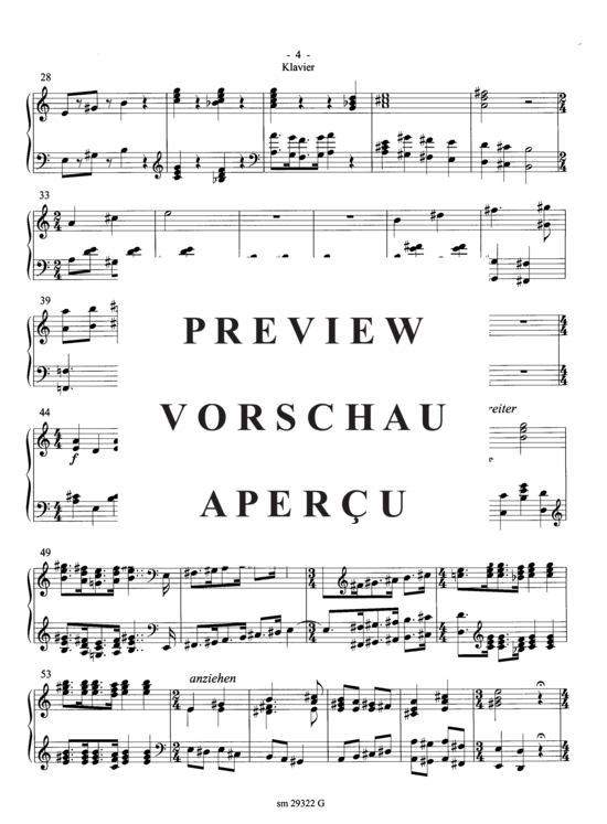 gallery: Narrenleben , , (Suite für Trompete + Ensemble) Klavier