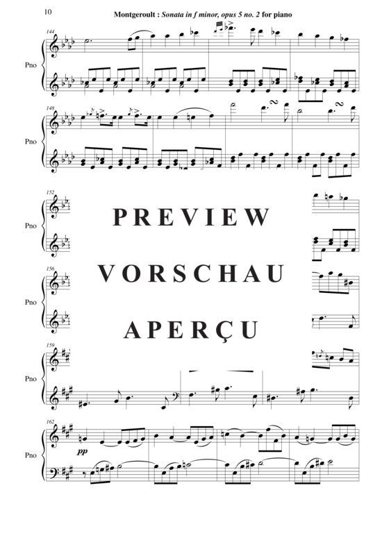 Product gallery: Page 11 of 21 Sonata in f minor, Opus 5 no. 2 , Horvath, Nicolas, Piano Solo