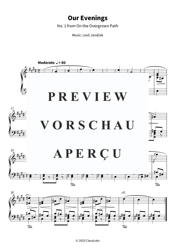 Product gallery: Page 5 of 8 Our Evenings - No. 1 from On the Overgrown Path, , Piano Solo