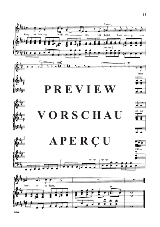 Product gallery: Page 3 of 3 Vouchsafe, O Lord, , Low Voice and Piano