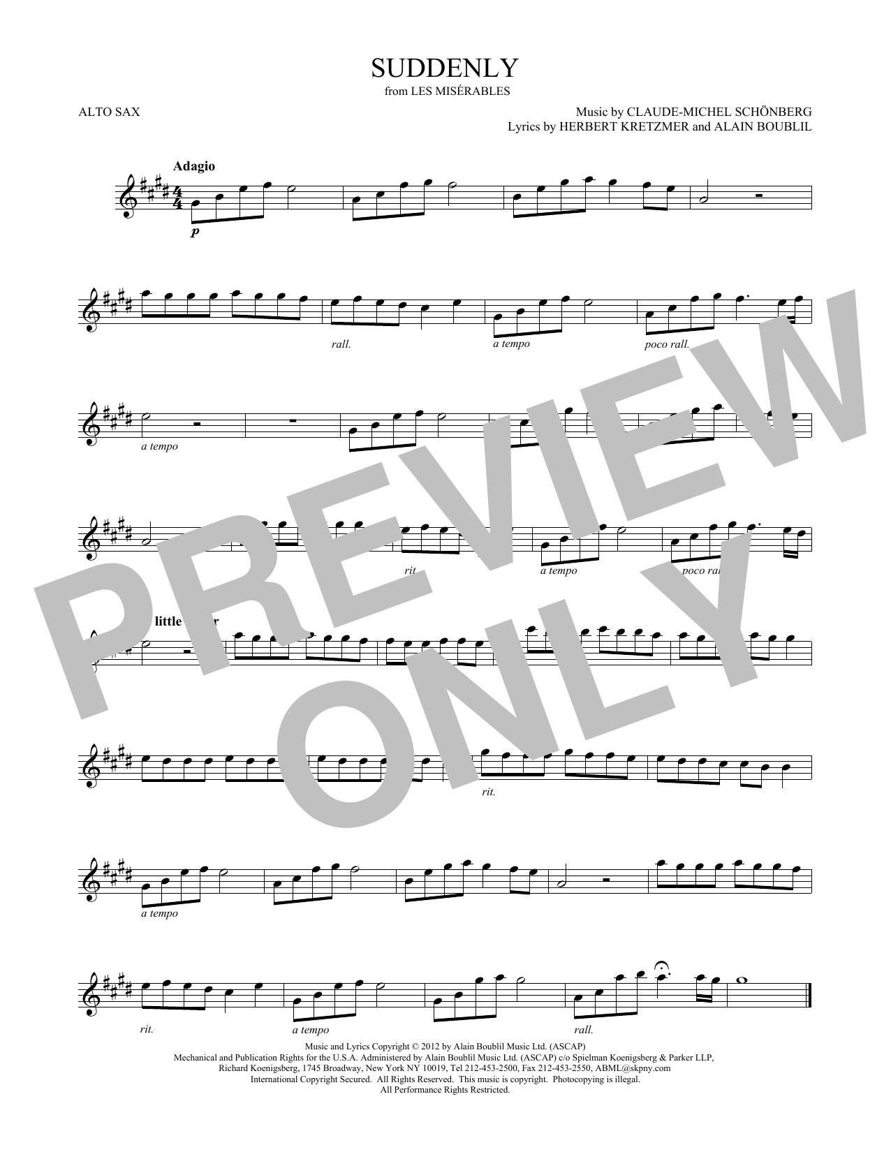 Product gallery: Page 1 of 1 Suddenly, Claude-Michel Schönberg