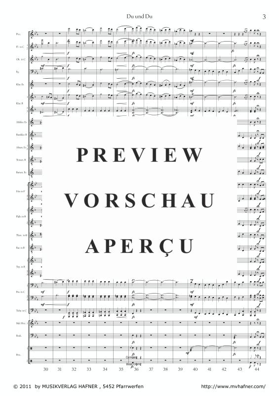 Product gallery: Page 8 of 11 Du und Du, , (large wind orchestra)