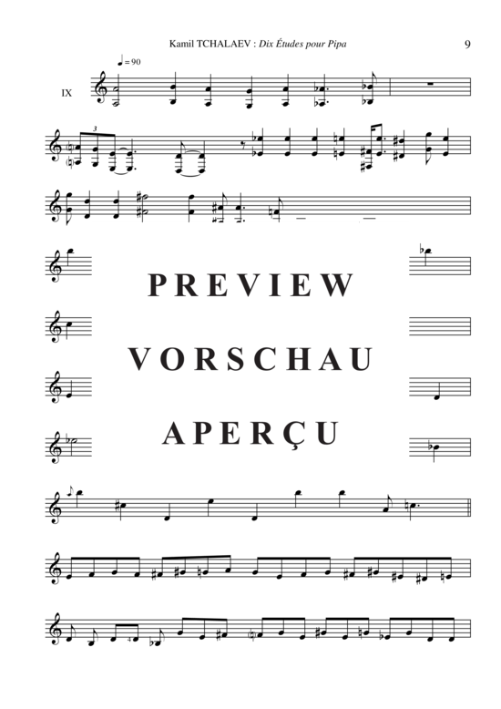gallery: 10 Études for Pipa , , (Stimme in C)