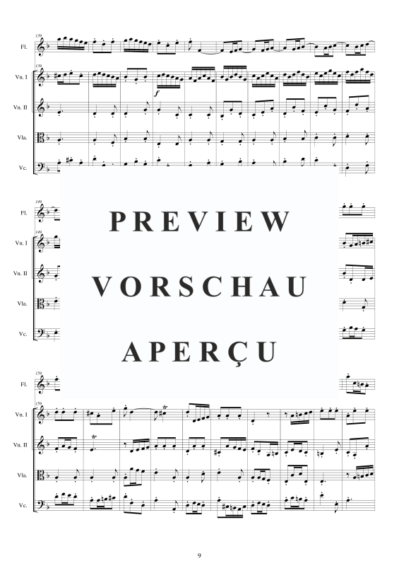 Produktgalerie: Seite 10 von 11 Concerto No.7 to 5 in D_Moll Op.5, , Querflöte Solo und Streicher Ensemble