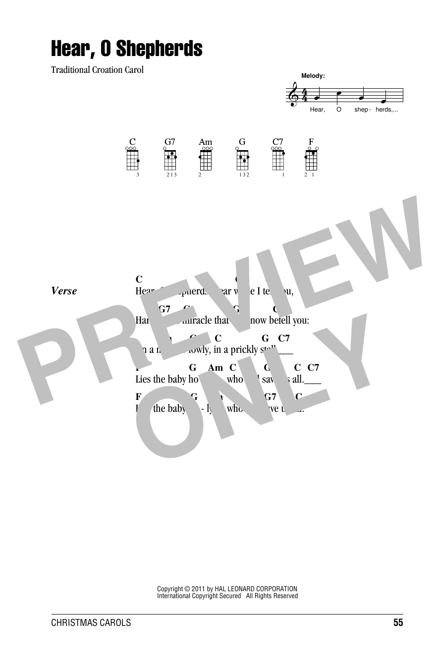 Product gallery: Page 1 of 1 Hear, O Shepherds, Traditional Croation Carol