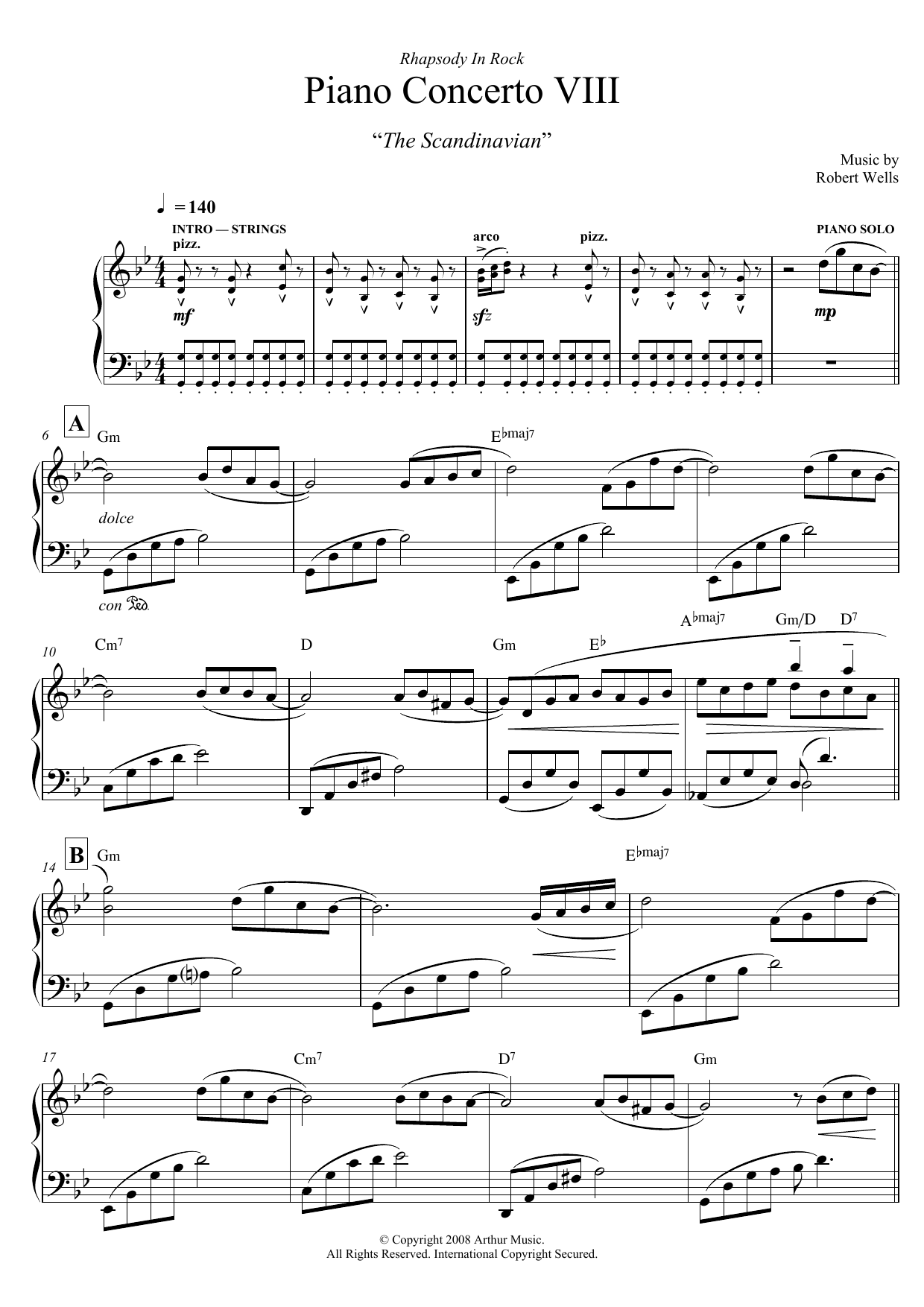 Product gallery: Page 1 of 1 Piano Concerto: VIII. The Scandinavian, Robert Wells
