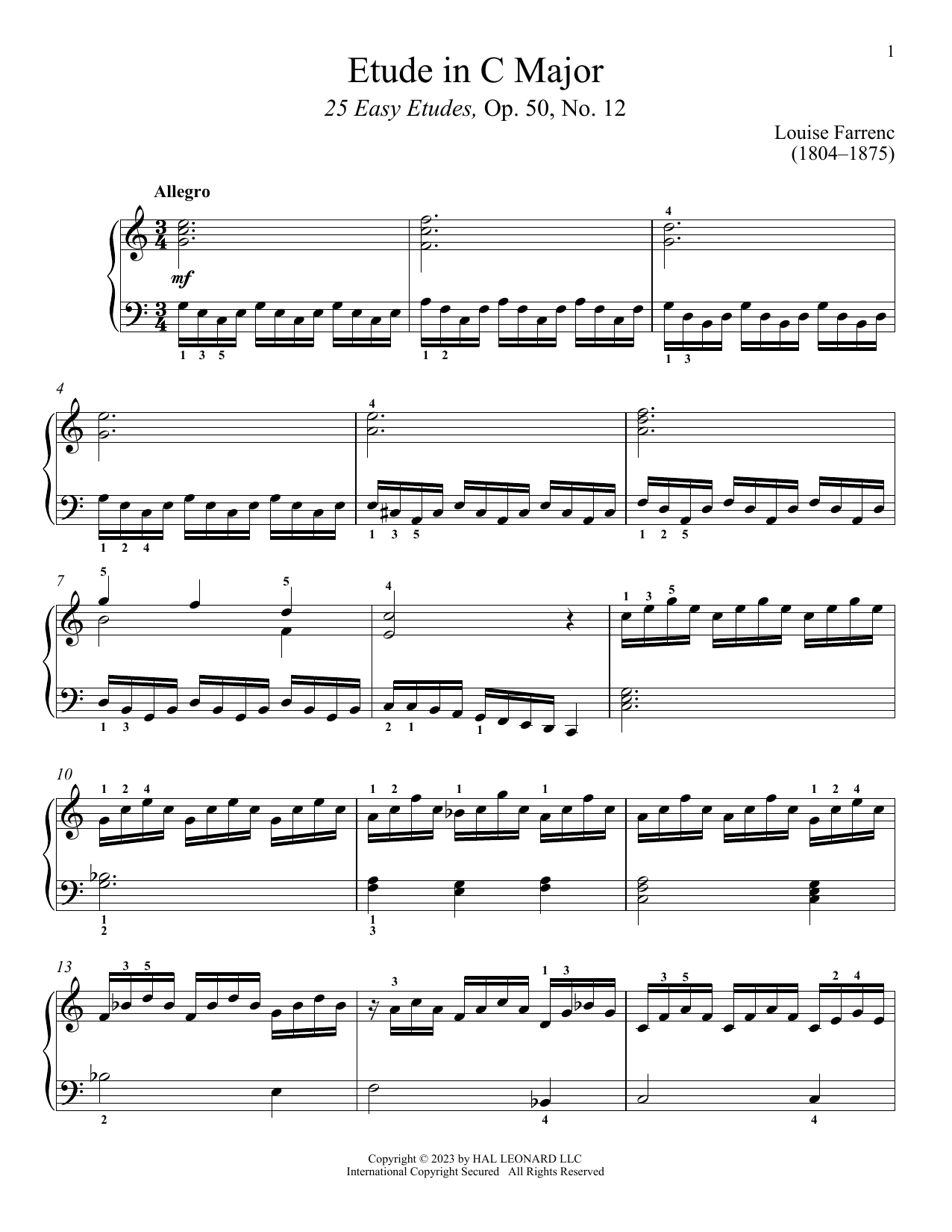 Product picture to: Etude in C Major