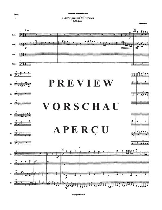 Product gallery: Page 3 of 12 Contrapuntal Christmas , , (Tuba Quartett EETT)