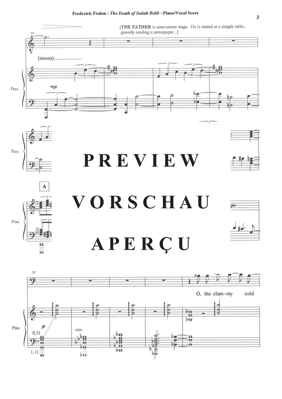 Product gallery: Page 14 of 21 The Death of Isiah Robb , , (mezzo soprano, baritone + male choir TBB + piano)