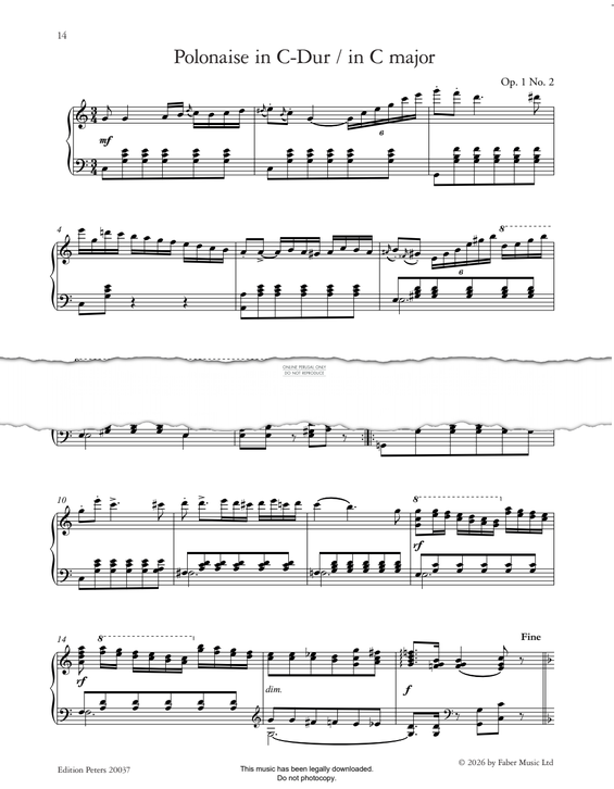 Produktgalerie: Seite 1 von 1 Polonaise In C Major Op.1 No.2, Clara Schumann, Klavier