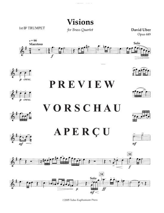 Produktgalerie: Seite 15 von 21 Visions , , (Blechbläserquartett 2x Trompete, Euphonium + Tuba)