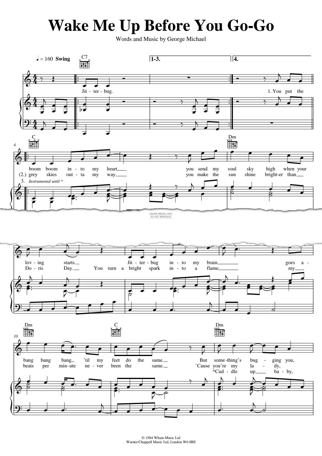 Produktgalerie: Seite 1 von 1 Wake Me Up Before You Go-Go, George Michael, Gesang, Gitarre, Klavier