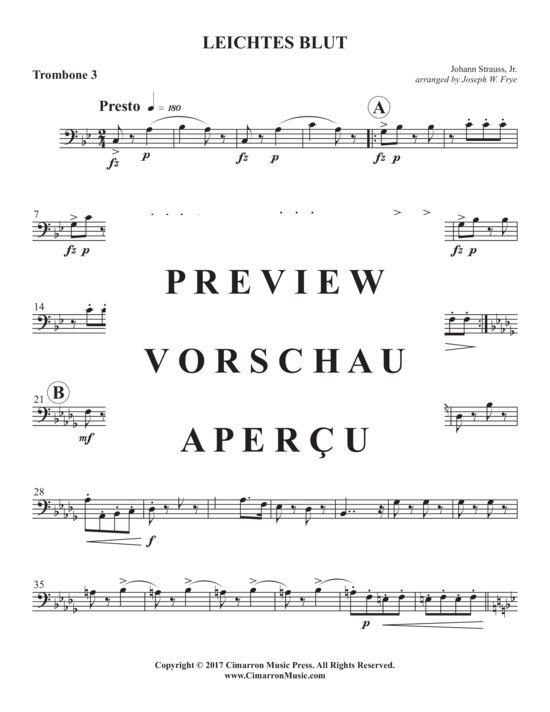 Product gallery: Page 11 of 14 Leichtes Blut , , (Trombone quartet)