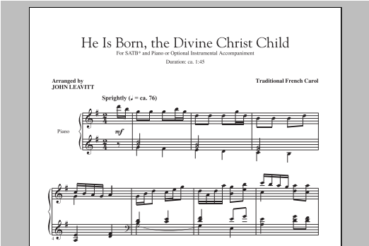 Produktbild zu: He Is Born