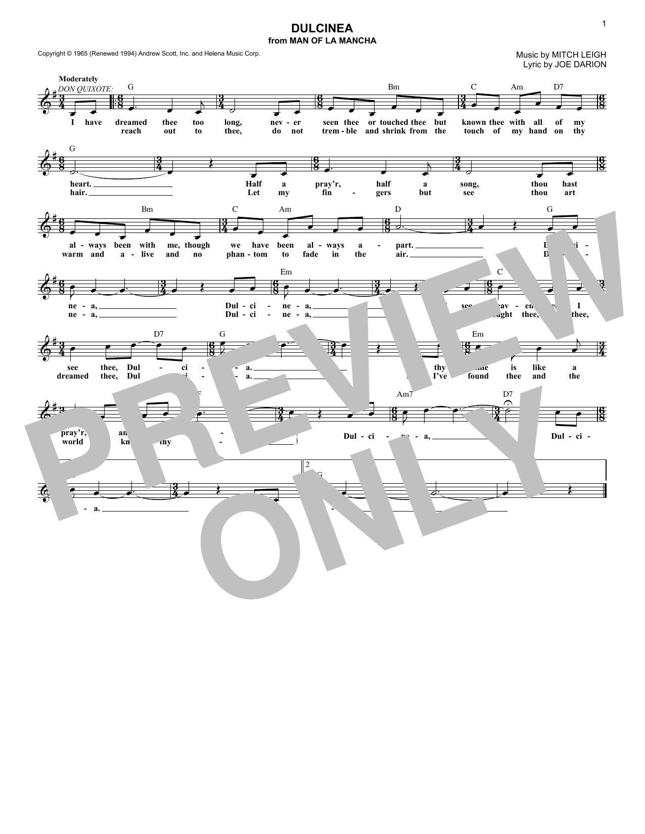 Produktbild zu: Dulcinea