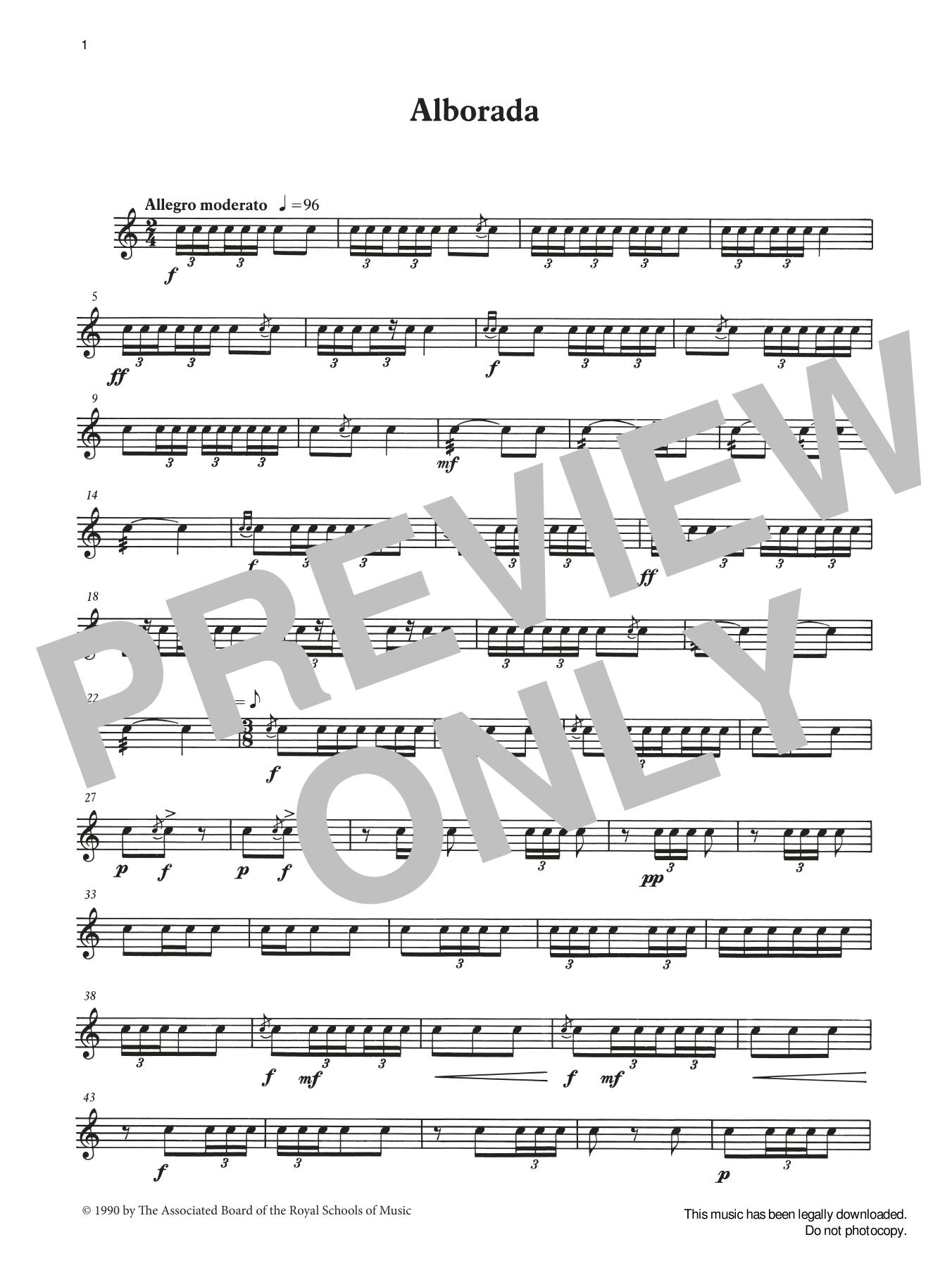 Produktgalerie: Seite 1 von 1 Alborada from Graded Music for Snare Drum, Book III, Ian Wright and Kevin Hathaway, Percussion
