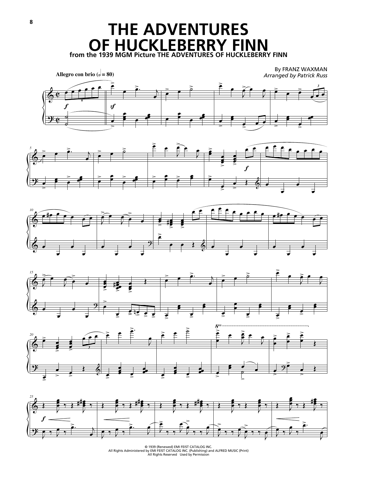 Product gallery: Page 1 of 1 The Adventures Of Huckleberry Finn, Franz Waxman