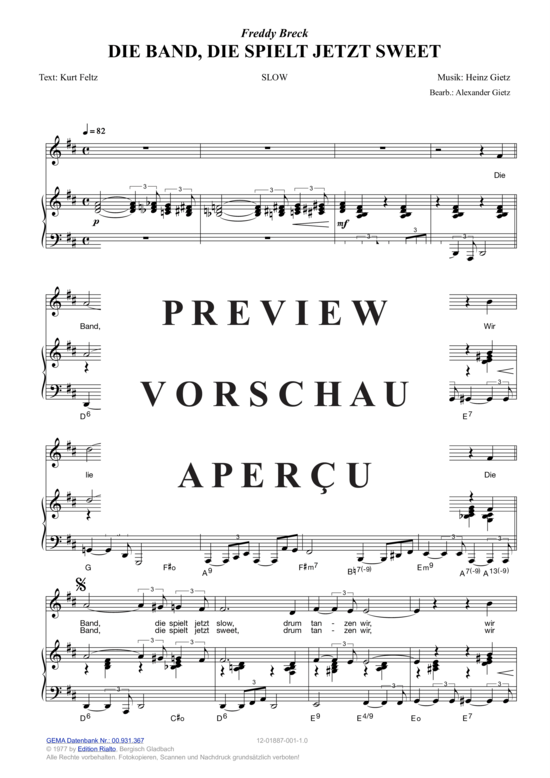 Produktgalerie: Seite 3 von 3 Die Band, die spielt jetzt sweet , Breck, Freddy, Klavier und Gesang