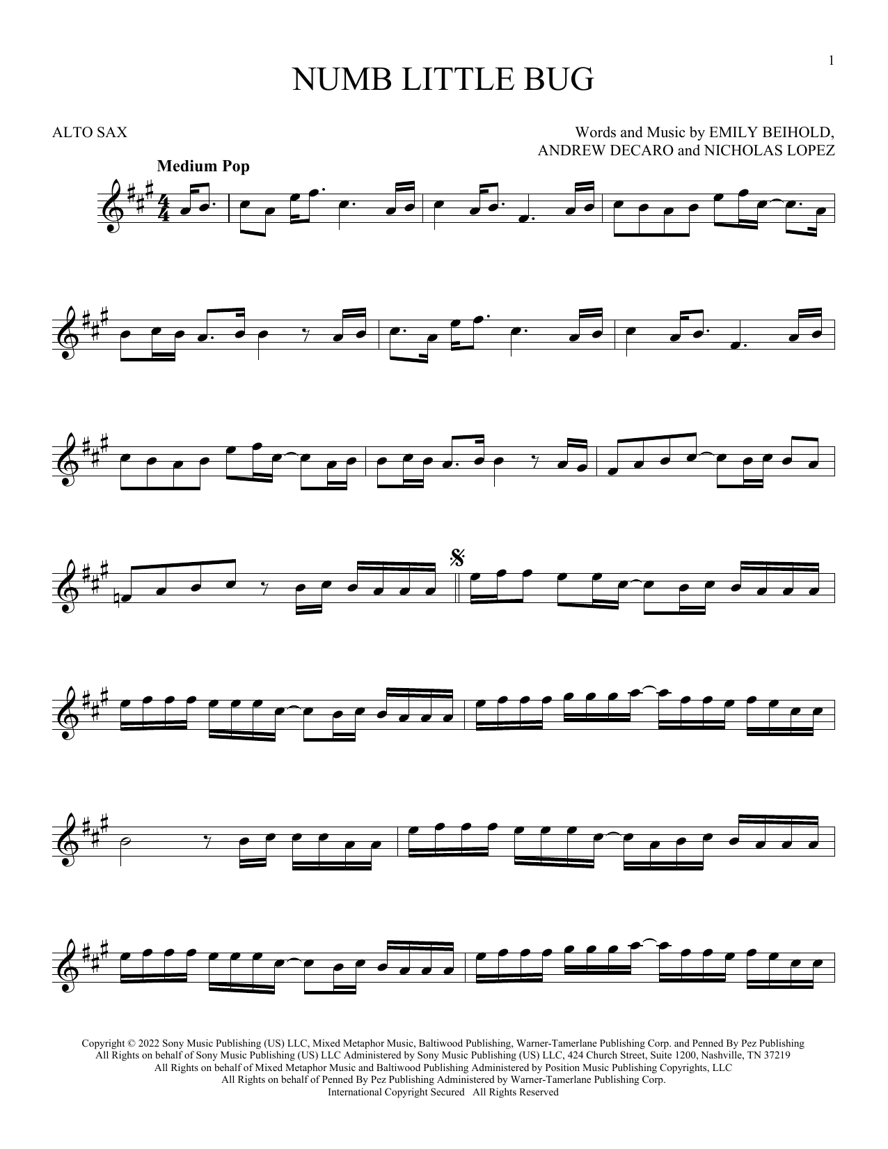 Product gallery: Page 1 of 1 Numb Little Bug, Em Beihold