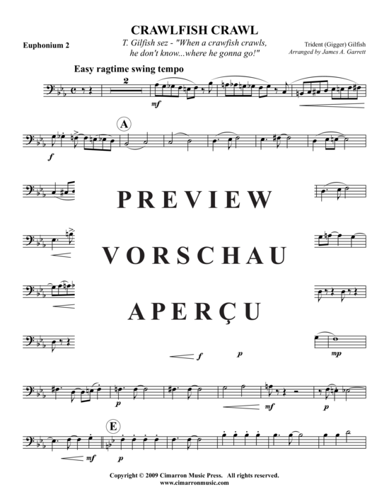 Produktgalerie: Seite 10 von 15 Crawfish Crawl , , (2x Bariton + Tuba)