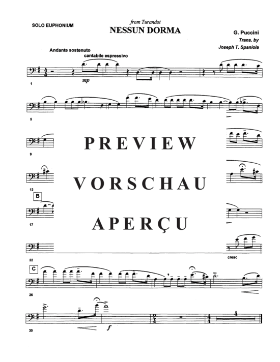 Product gallery: Page 21 of 21 Four Puccini Arias , , (euphonium + piano)