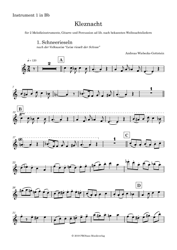 gallery: Kleznacht, , Only 1st Part In Bb For Quartet