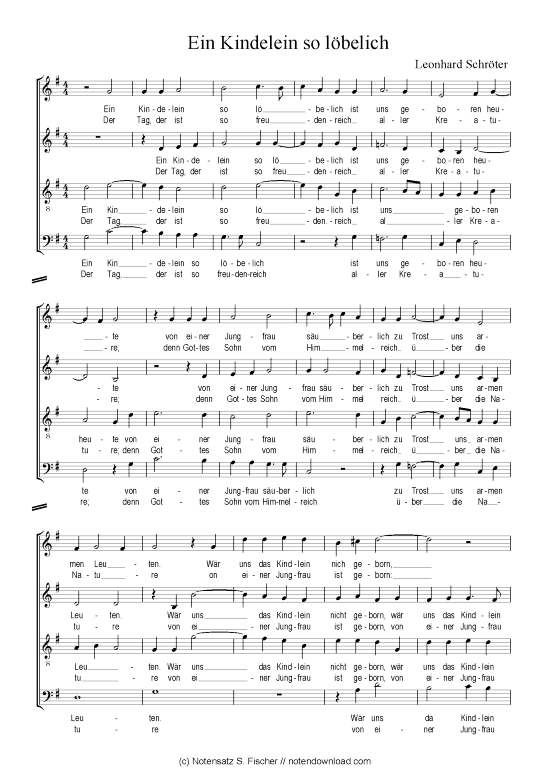 Produktbild zu: Ein Kindelein so löbelich Leonhard Schröter