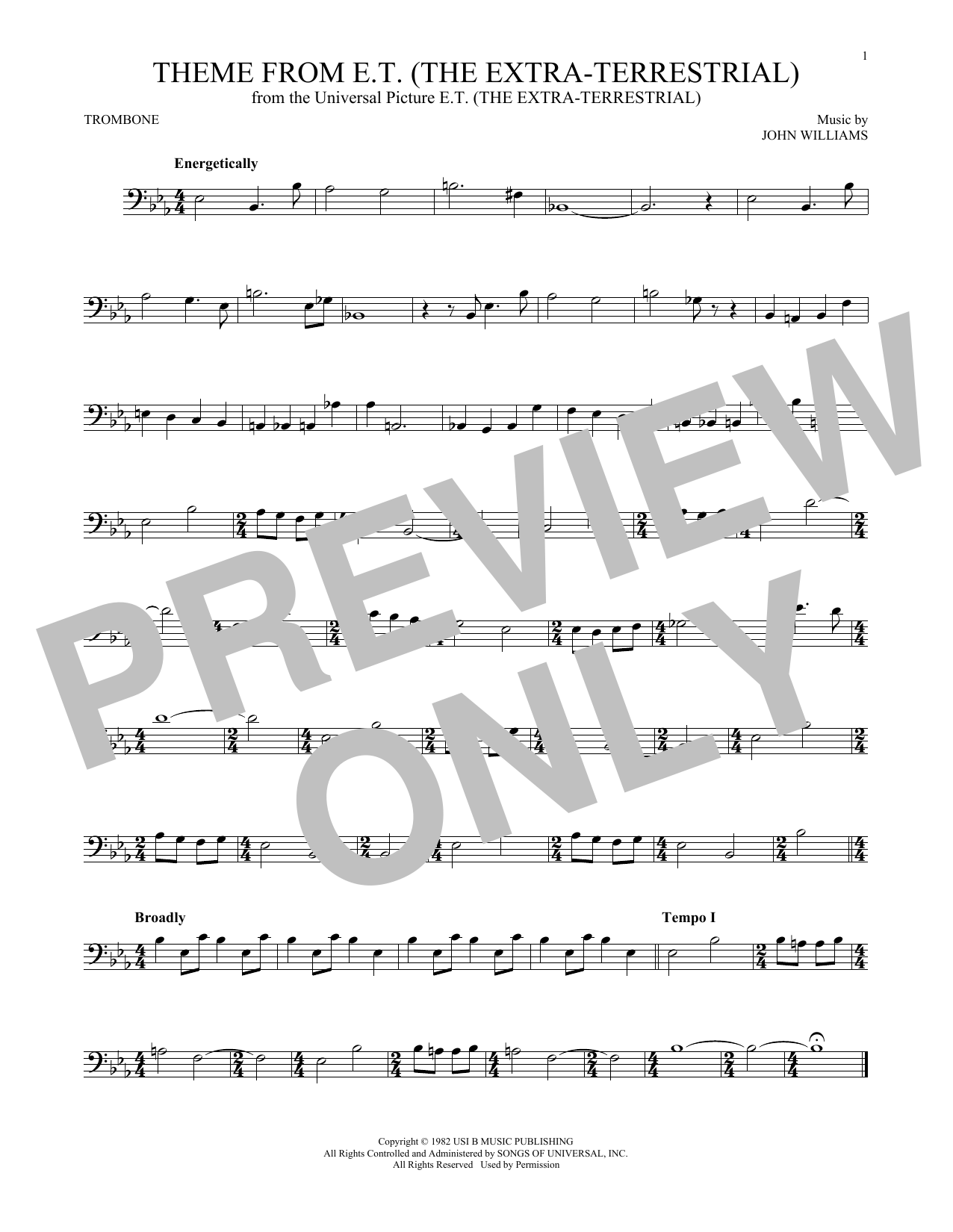 Product gallery: Page 1 of 1 Theme From E.T. (The Extra-Terrestrial), John Williams