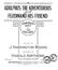 cover: Adolphus The Adventurous And Ferdinand His Friend, Harold Arpthorp, Gesang, Klavier