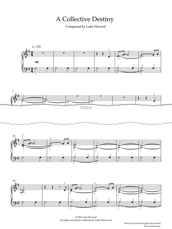 Produktgalerie: Seite 1 von 1 A Collective Destiny, Luke Howard, Klavier