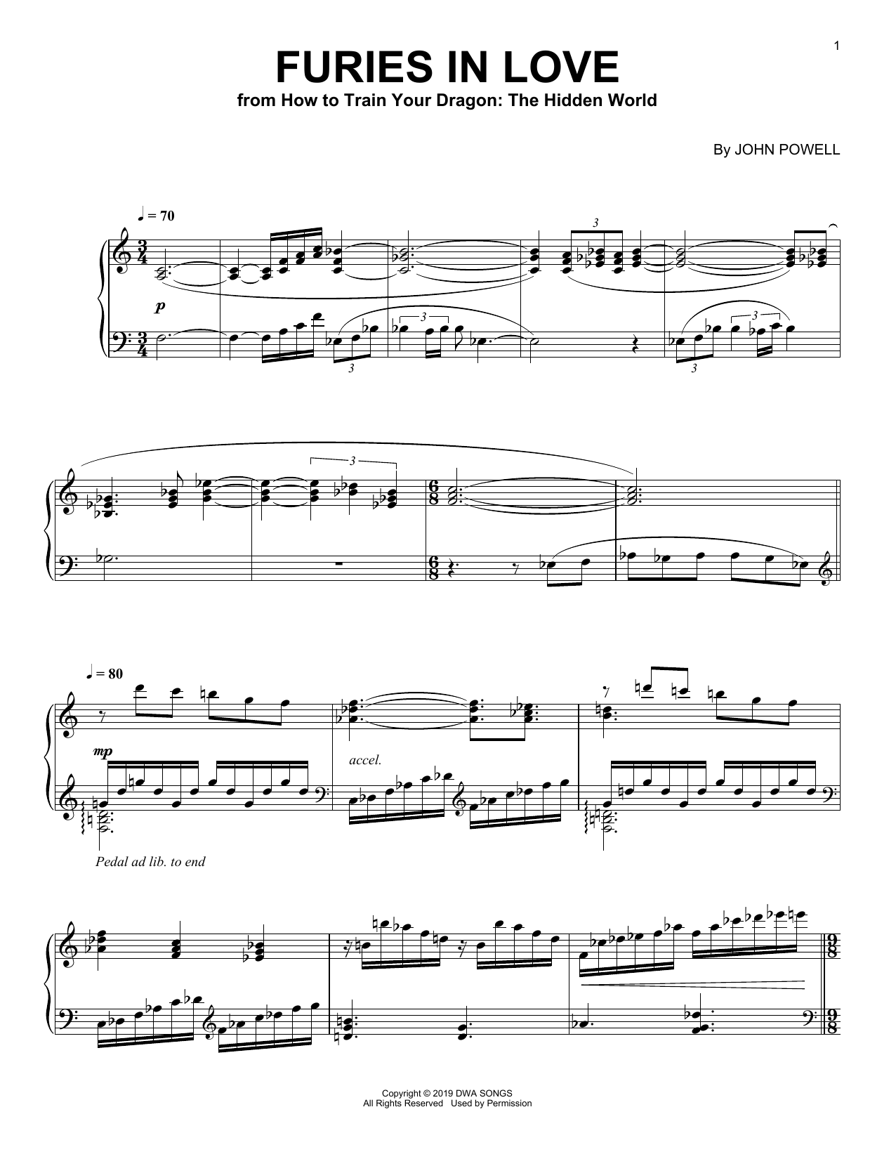 Produktbild zu: Furies In Love (from How to Train Your Dragon: The Hidden World)