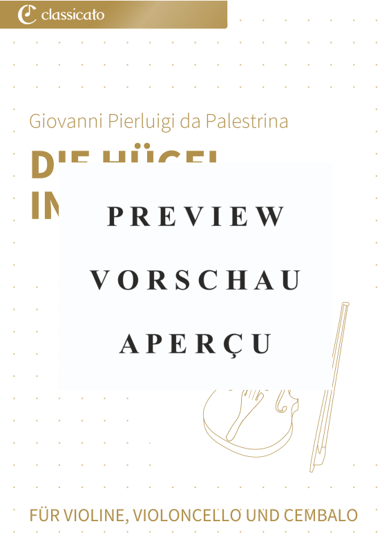 gallery: Die Hügel in Grün - Vestiva i colli - Pastorales Madrigal in drei Stimmen, , Violine, Violoncello und Cembalo