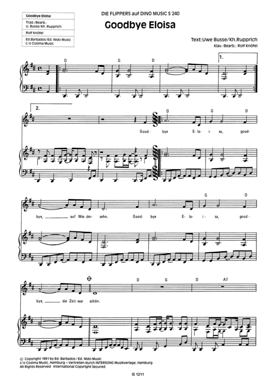 Produktbild zu: Goodbye Eloisa Die Flippers