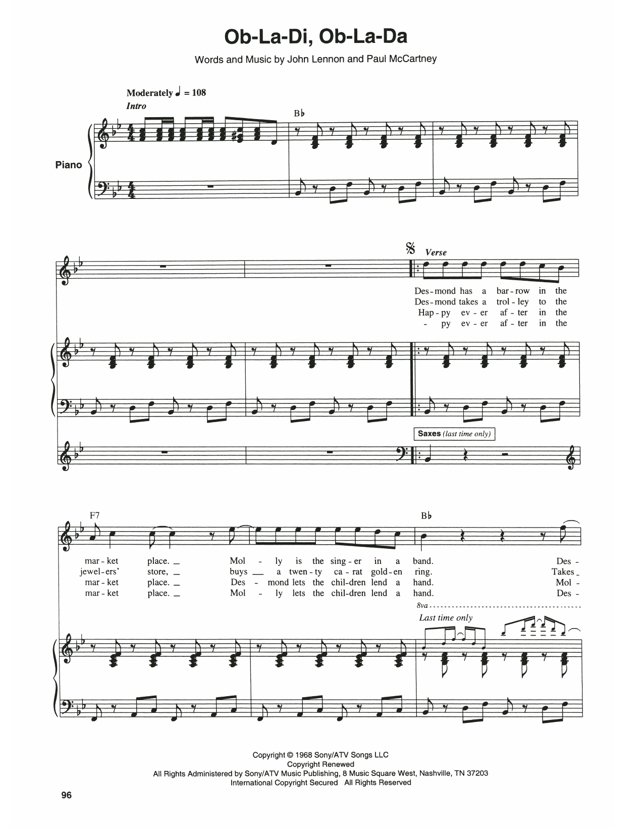 Product gallery: Page 1 of 1 Ob-La-Di, Ob-La-Da, The Beatles