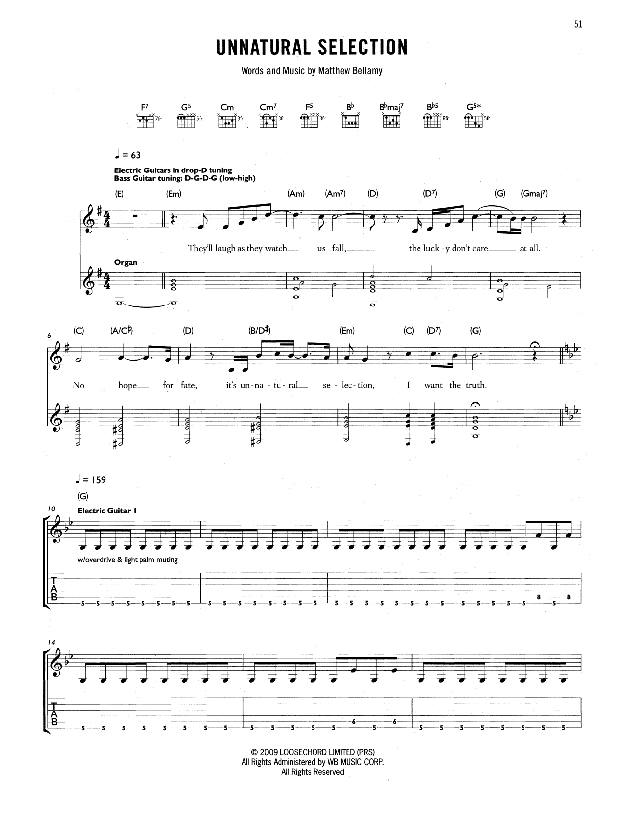 Produktgalerie: Seite 1 von 1 Unnatural Selection, Muse, Gitarre
