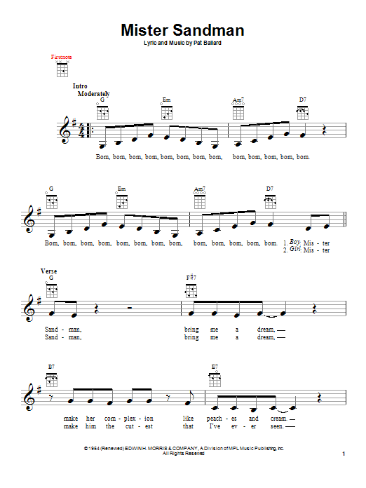Product gallery: Page 1 of 1 Mister Sandman, The Chordettes