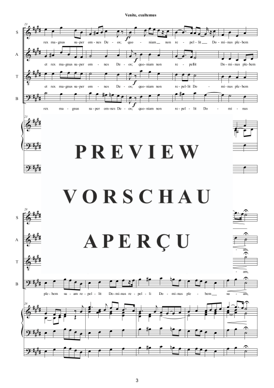 Produktgalerie: Seite 4 von 11 Venite, exsultemus Psalm 95, , Gemischter Chor und Orgel