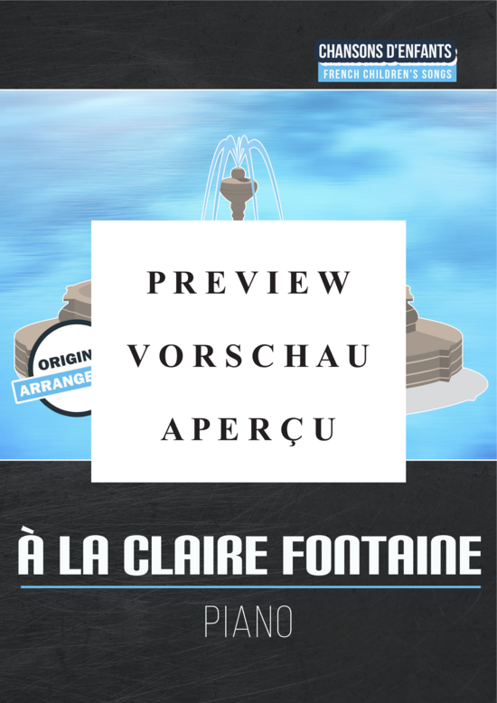 Produktgalerie: Seite 2 von 5 À la claire fontaine , , Klavier Solo