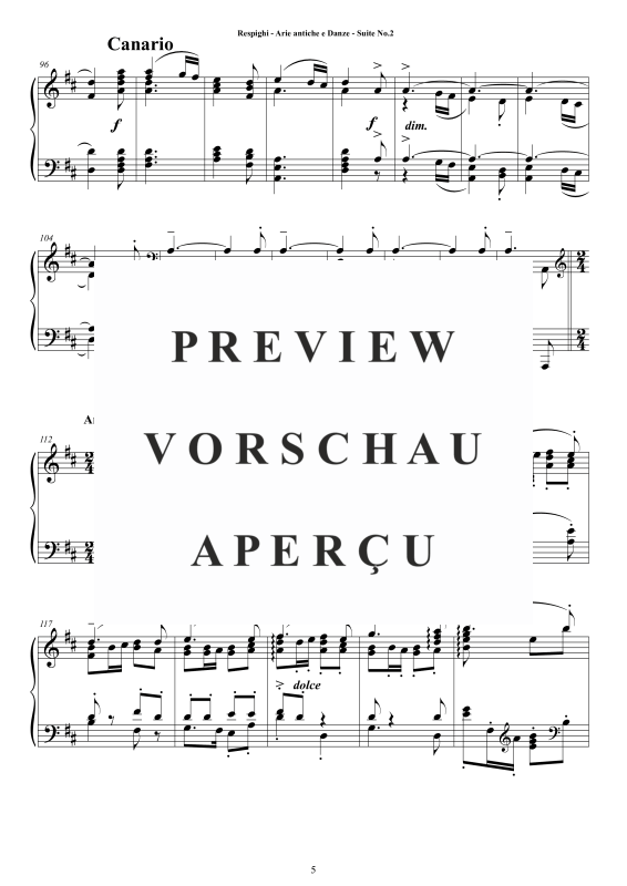 Produktgalerie: Seite 6 von 11 Suite No. 2 - Antiche Arie e Danze, , Klavier Solo