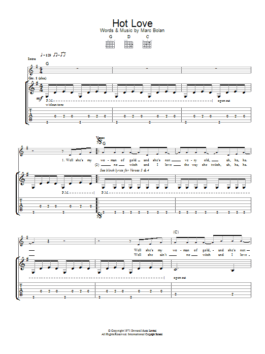 Product gallery: Page 1 of 1 Hot Love, T. Rex