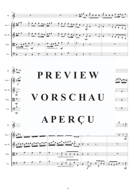 Product gallery: Page 10 of 11 Flöten Konzert in A-Moll, , Flute Solo and String Orchestra